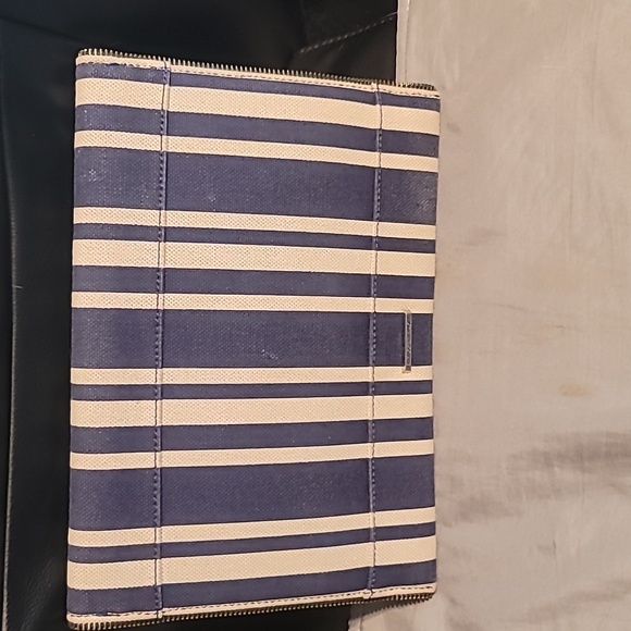 Rebecca Minkoff Denim Striped Clutch - Picture 2 of 7